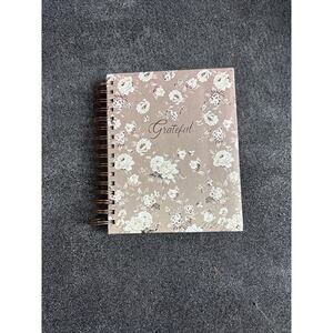 Thankful Grateful Blessed Floral Journal Spiral Notebook Diary Lined 8x6 Flower